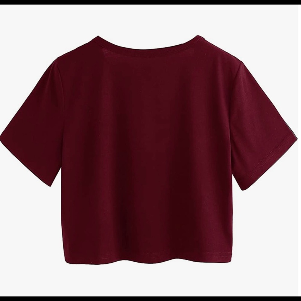 SweatyRocks Women's Short Sleeve Print Crop Top